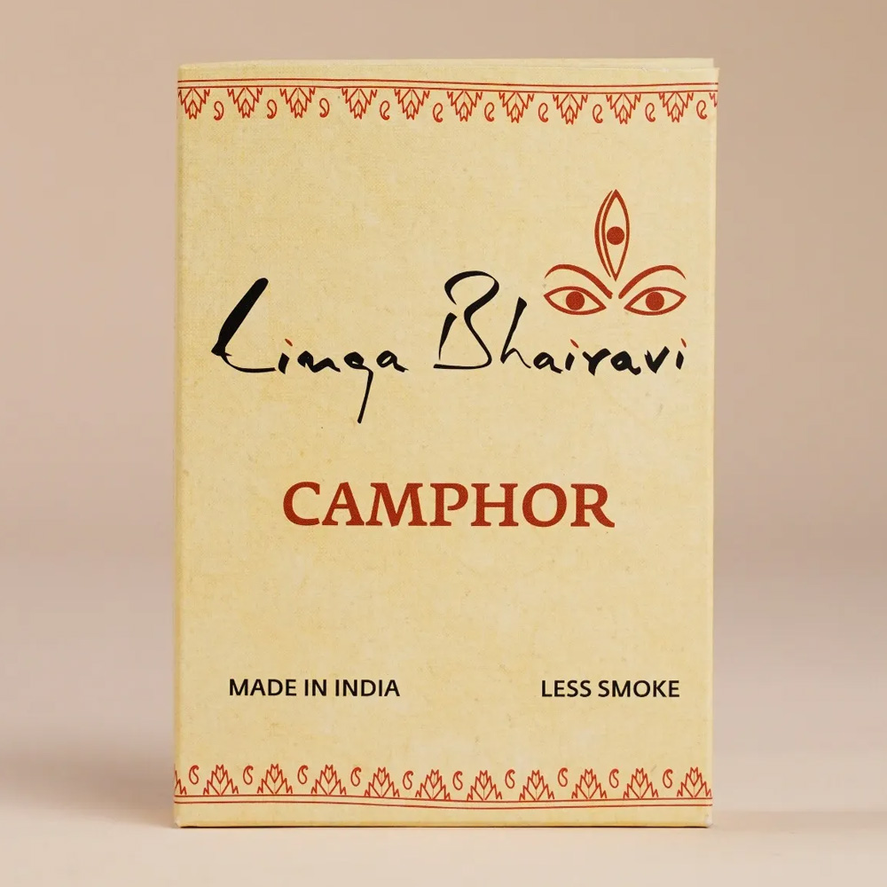 Linga Bhairavi Camphor. Emit Less smoke.